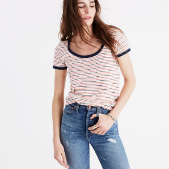 Madewell Tops - Madewell Retro Sacramento Stripe Recycled Ringer T